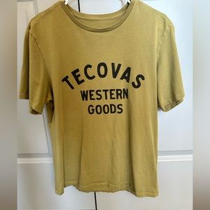 Tecovas Western Goods T shirt, green, M